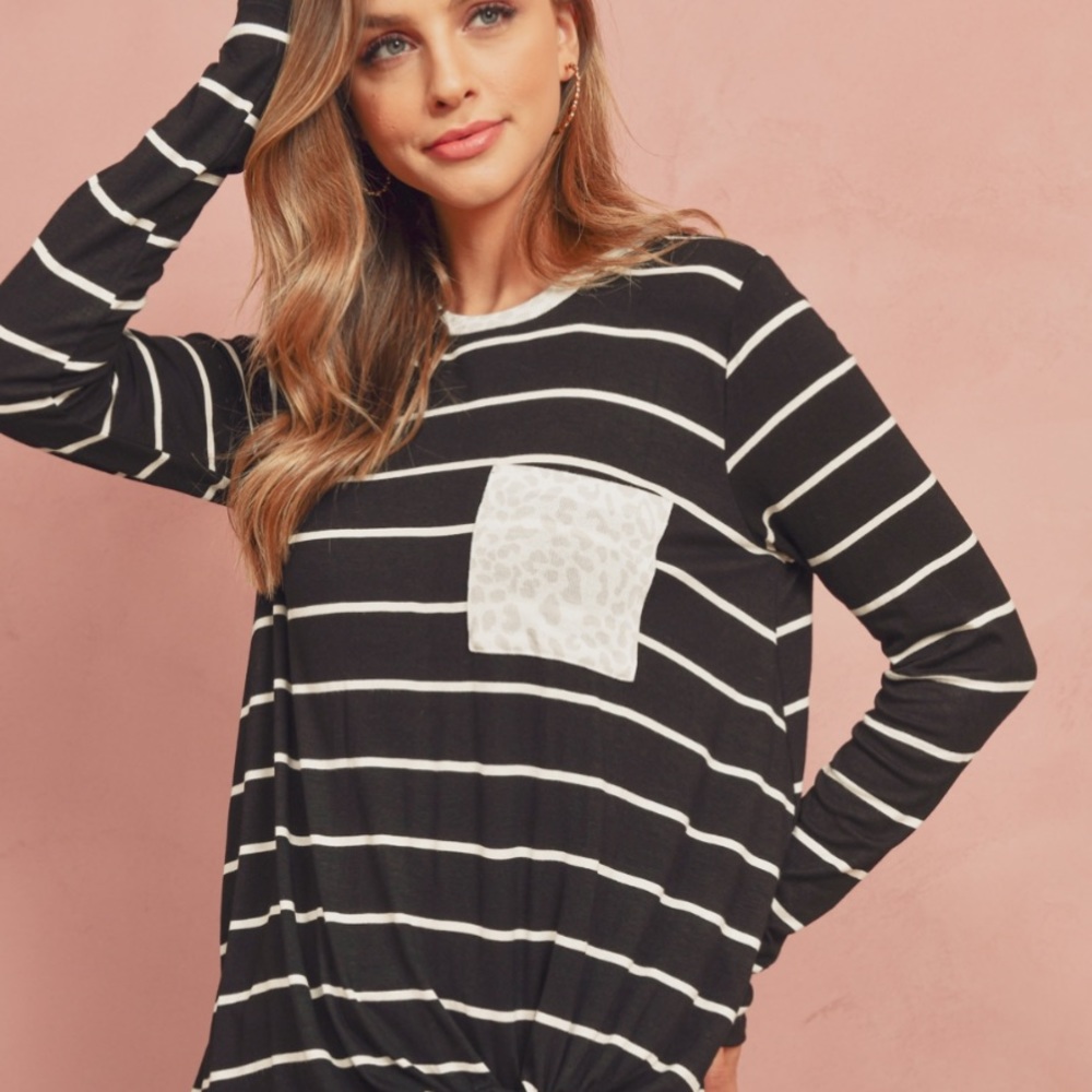 Striped Cheetah Top